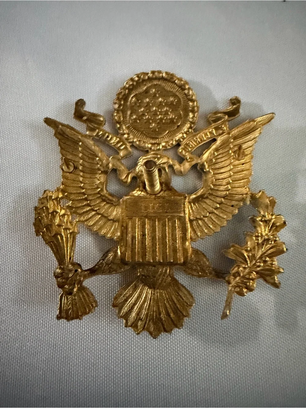 Vintage Gold-tone Eagle Pin on Blue Card